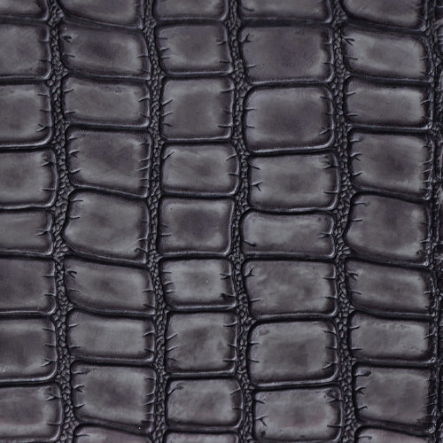Bovine Leather Embossed Croc Mercury